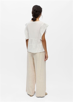 Jovanna sl v-neck top Cloud Dancer Object 